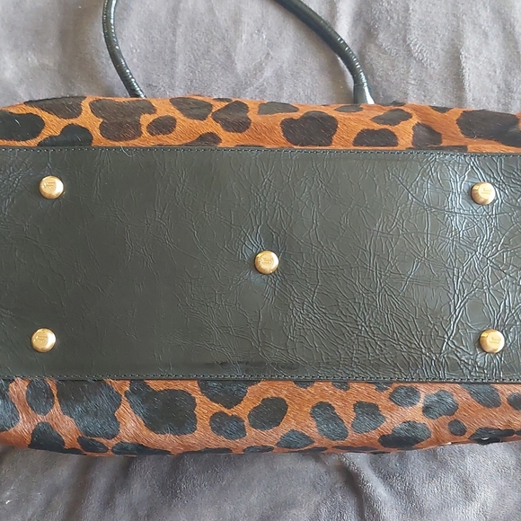 LENNY e CIA cow hide leopard print bag - Picture 4 of 15